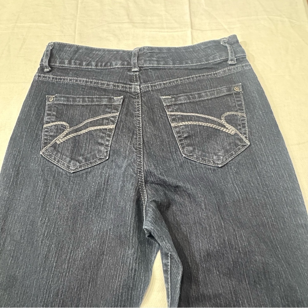 Nine West Y2K Wide Leg Trouser Jeans 10/29 Dark Wash 2000s - Picture 12 of 14